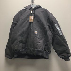 Carhartt Men's Loose Fit Firm Duck Insulated Flannel-Lined Active Jacket